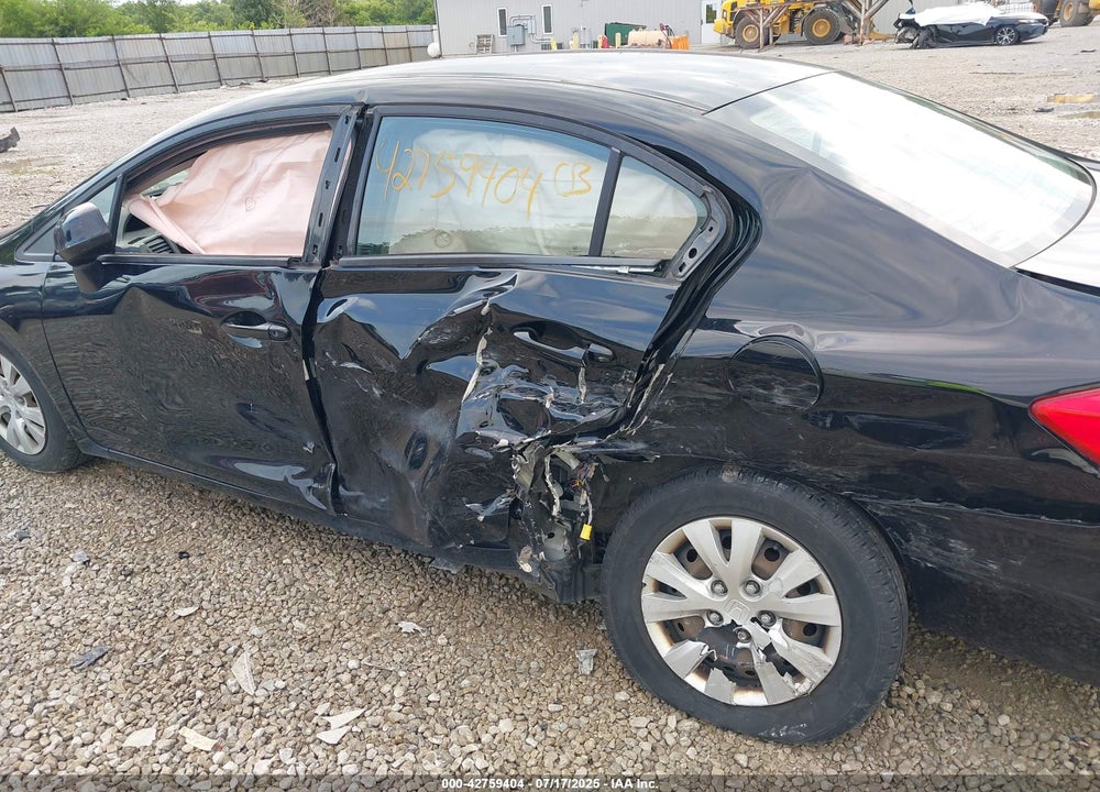 2012 HONDA CIVIC VIN: 19XFB2F53CE365416