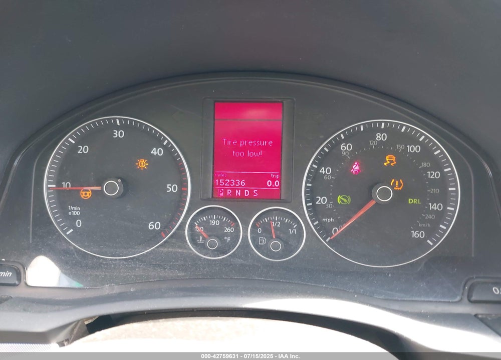 2009 VOLKSWAGEN JETTA TDI VIN: 3VWRL71K99M030967