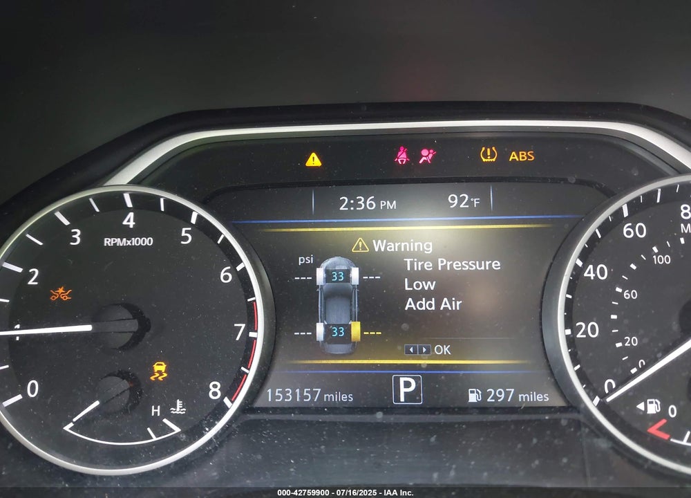 2019 NISSAN MAXIMA VIN: 1N4AA6AV1KC380049