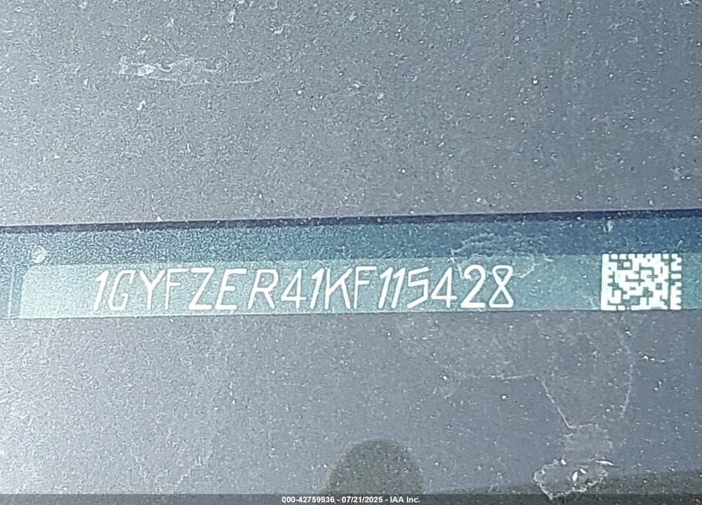 2019 CADILLAC XT4 VIN: 1GYFZER41KF115428