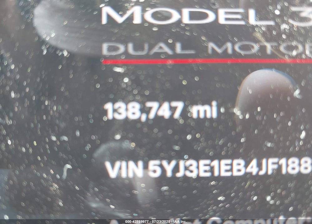 2018 TESLA MODEL 3 VIN: 5YJ3E1EB4JF188104