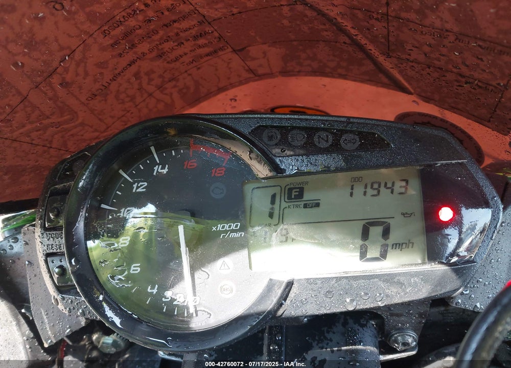 2013 KAWASAKI ZX636 F VIN: JKBZXJF19DA000383
