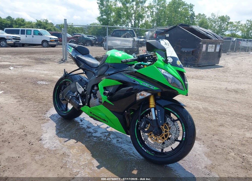 2013 KAWASAKI ZX636 F VIN: JKBZXJF19DA000383