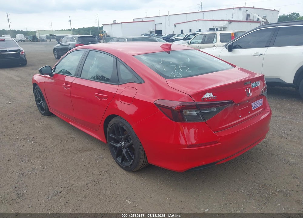 2025 HONDA CIVIC VIN: 2HGFE2F5XSH523326
