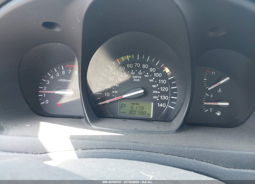 2008 KIA SPECTRA VIN: KNAFE122885544340