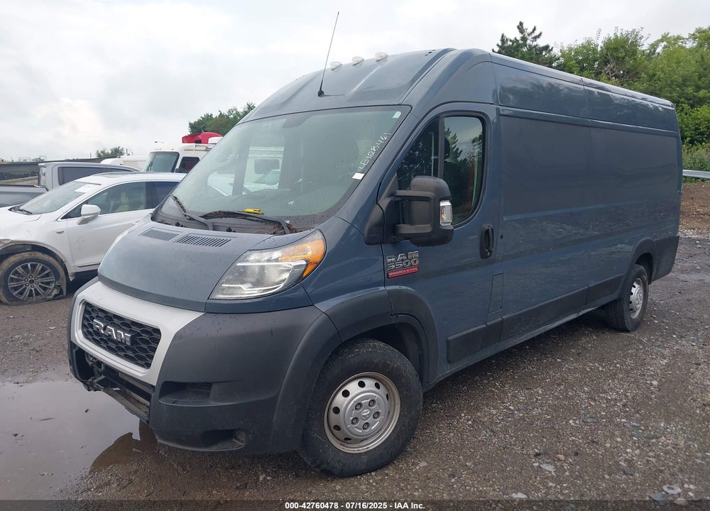 2020 RAM PROMASTER 3500 CARGO VAN HIGH ROOF 159 WB EXT VIN: 3C6URVJG1LE128461