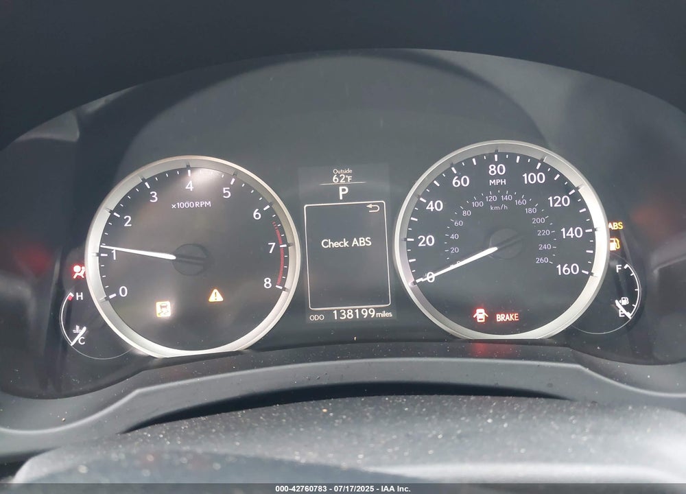 2014 LEXUS IS 250 VIN: JTHCF1D26E5011784