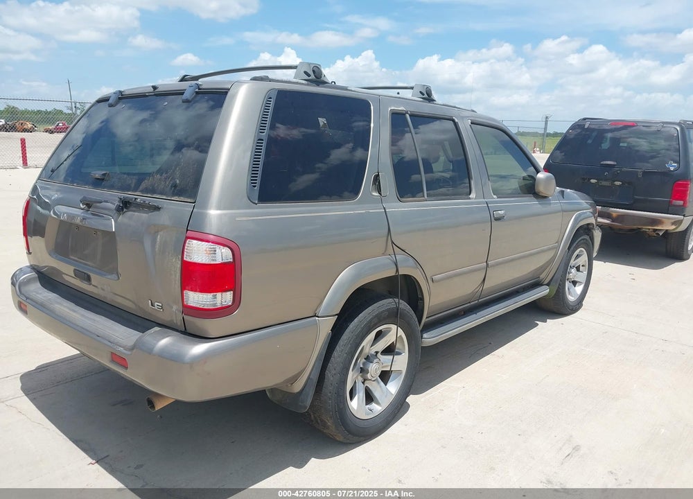 2004 NISSAN PATHFINDER LE PLATINUM VIN: JN8DR09X14W806105
