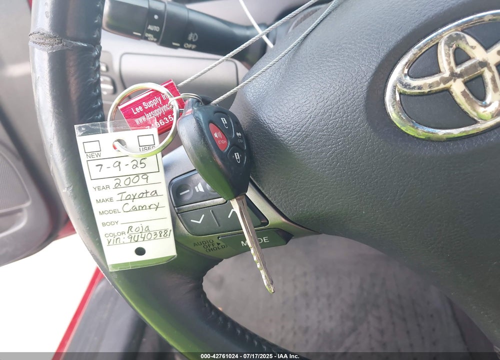 2009 TOYOTA CAMRY SE VIN: 4T1BE46K69U403881