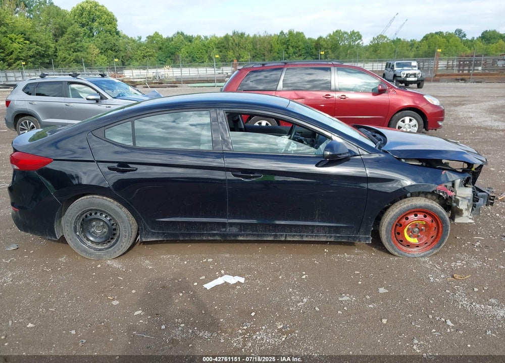 2018 HYUNDAI ELANTRA VIN: KMHD74LFXJU628187