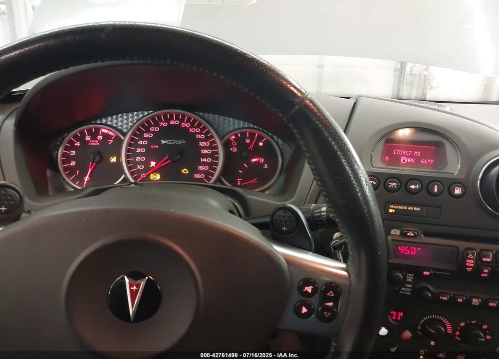 2007 PONTIAC GRAND PRIX VIN: 2G2WC55C071132339