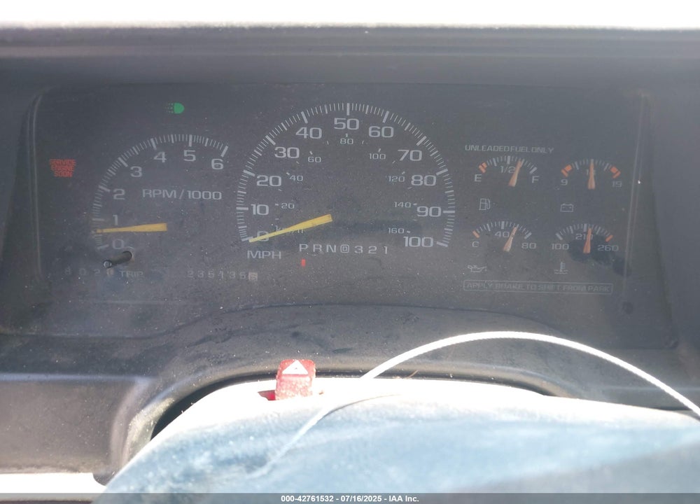 1999 CHEVROLET TAHOE LS VIN: 1GNEK13R0XJ528438