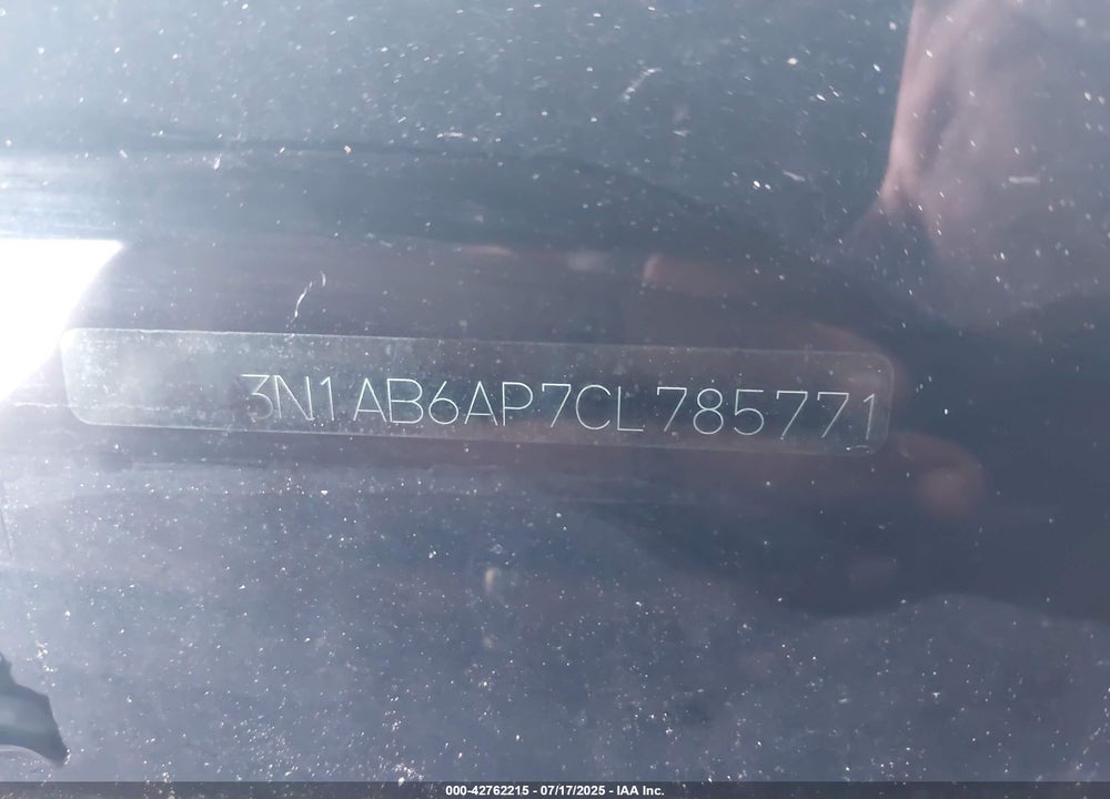 2012 NISSAN SENTRA VIN: 3N1AB6AP7CL785771