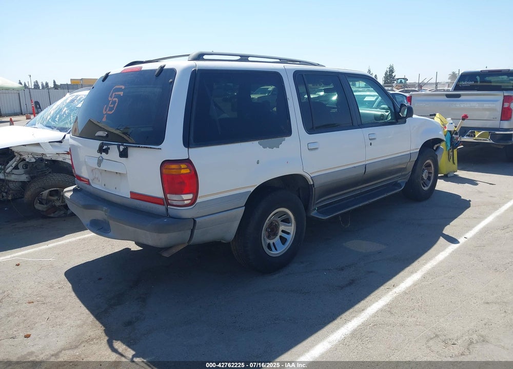 1998 MERCURY MOUNTAINEER VIN: 4M2ZU52P9WUJ11869