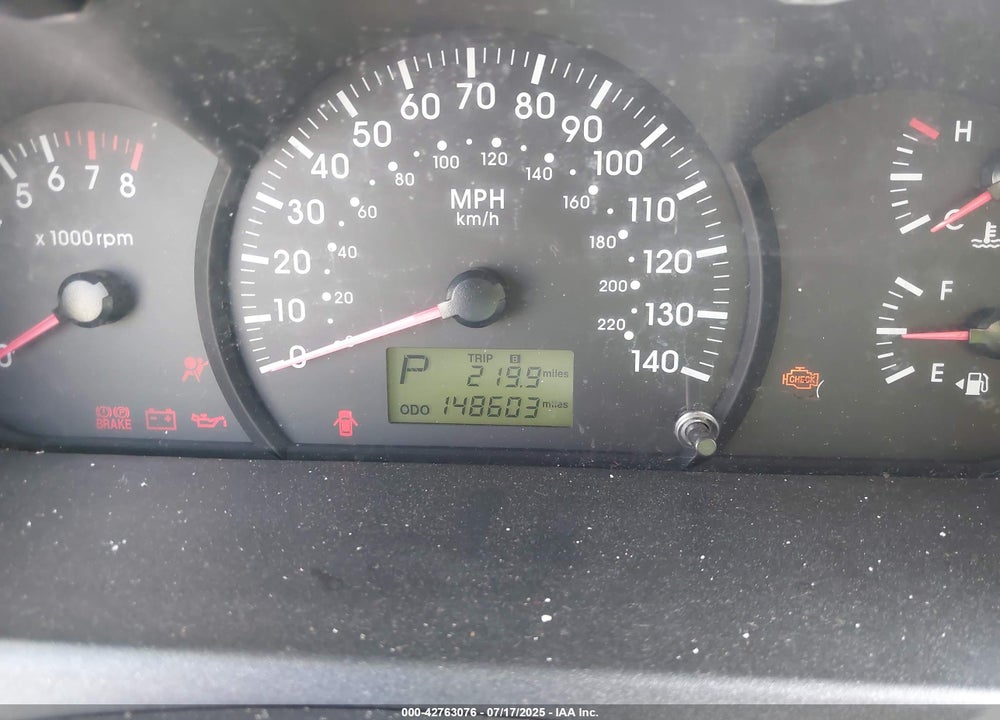 2006 KIA SPECTRA VIN: KNAFE121465256612