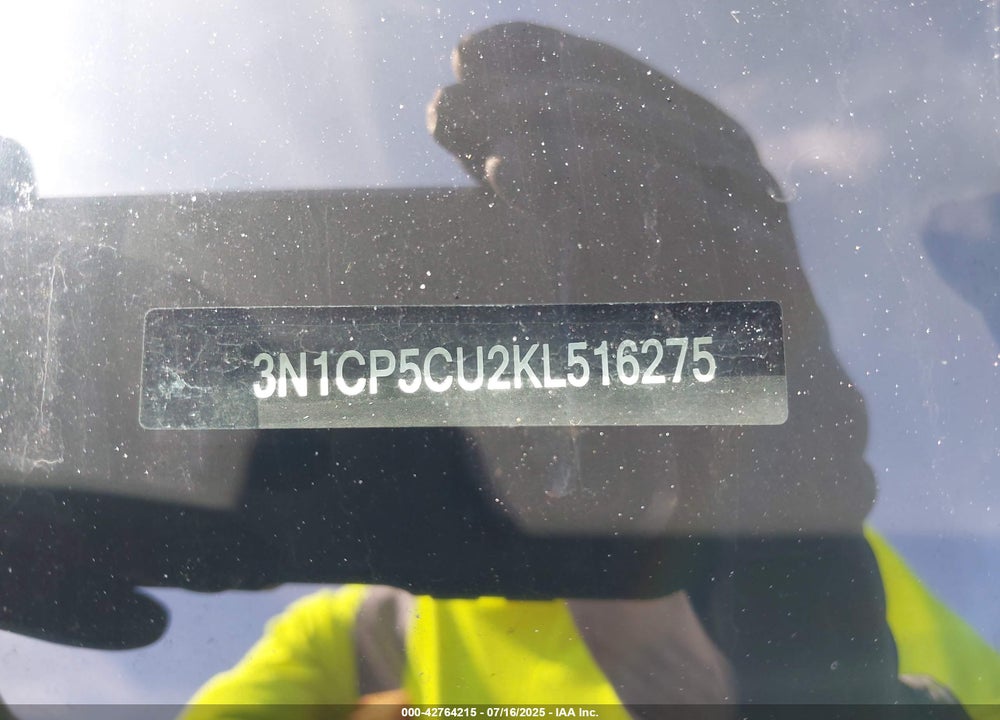2019 NISSAN KICKS VIN: 3N1CP5CU2KL516275