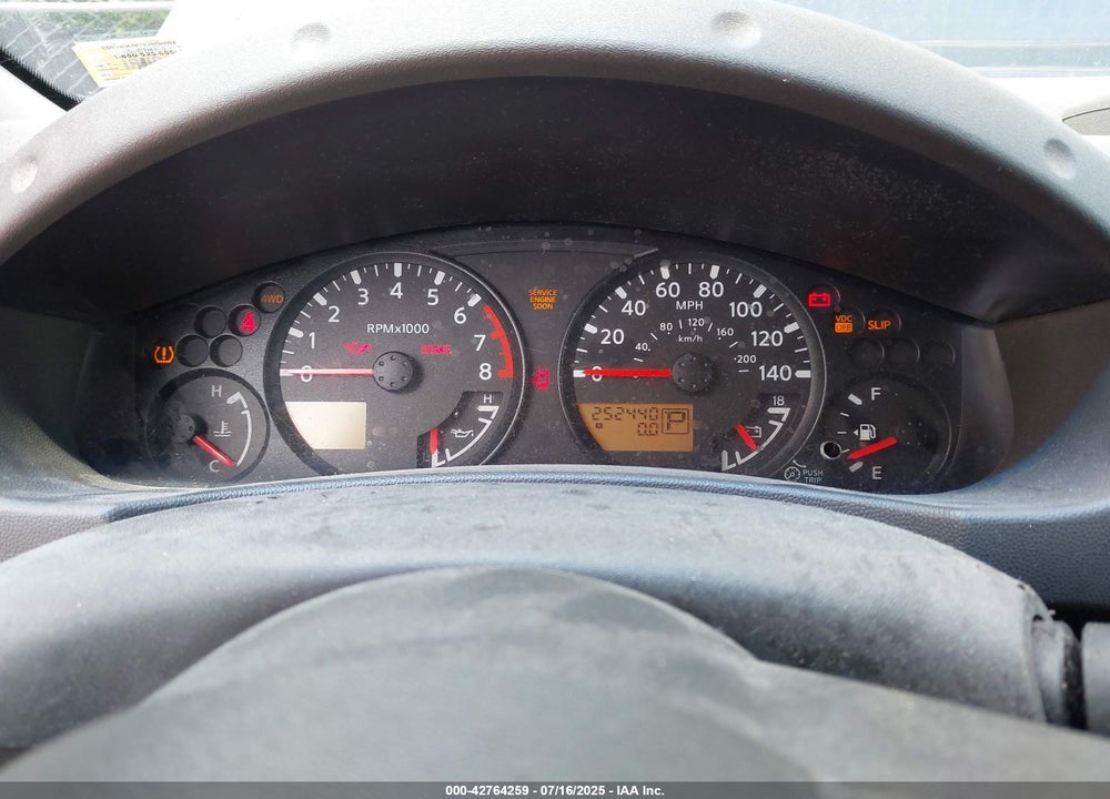2008 NISSAN XTERRA VIN: 5N1AN08W58C537578