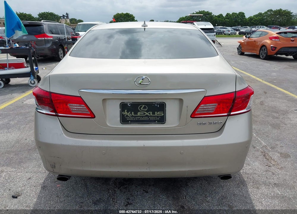2012 LEXUS ES350 VIN: JTHBK1EG9C2486622