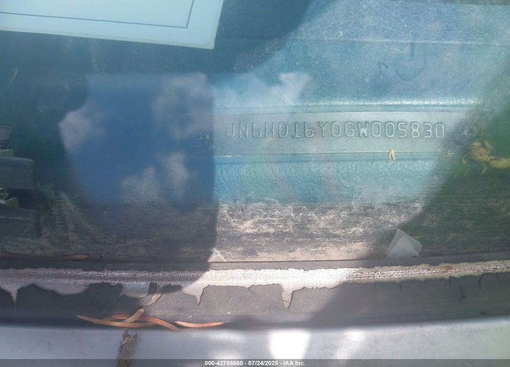 1986 NISSAN D21 VIN: JN6HD16Y0GW005830