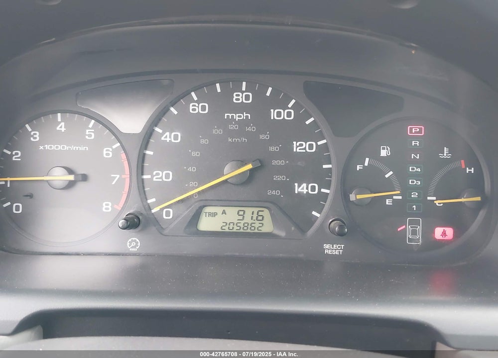 2002 HONDA ACCORD 3.0 EX VIN: 1HGCG16522A032934