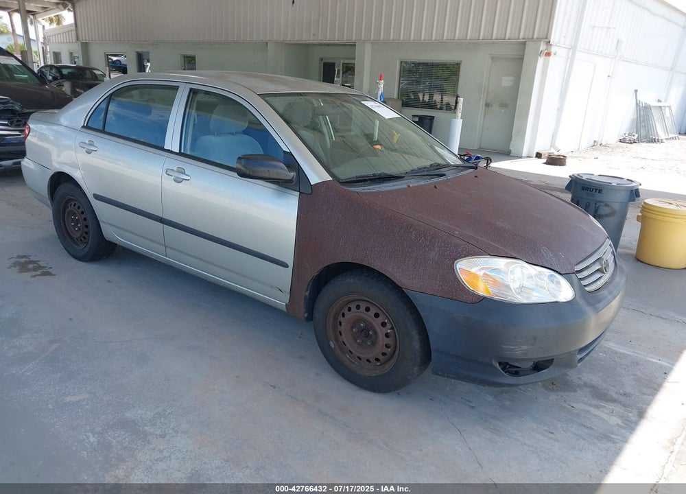 2003 TOYOTA COROLLA CE VIN: JTDBR32E030020102
