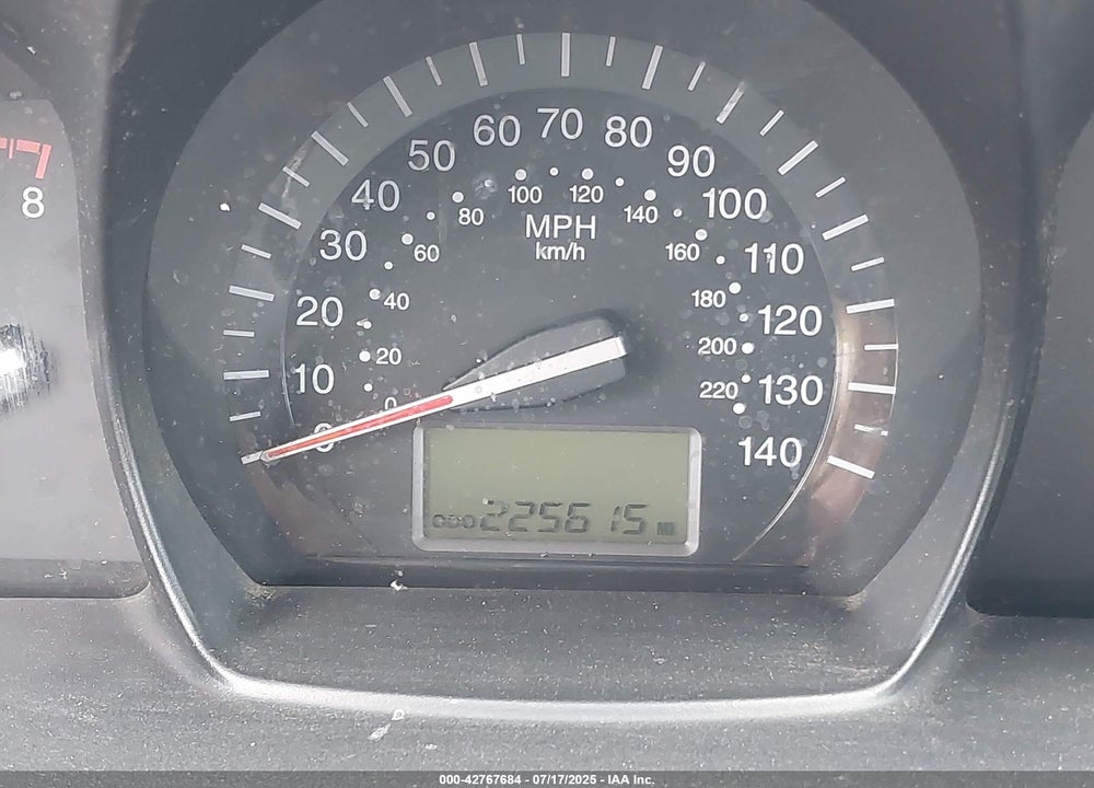 2009 KIA SPECTRA VIN: KNAFE221295610881