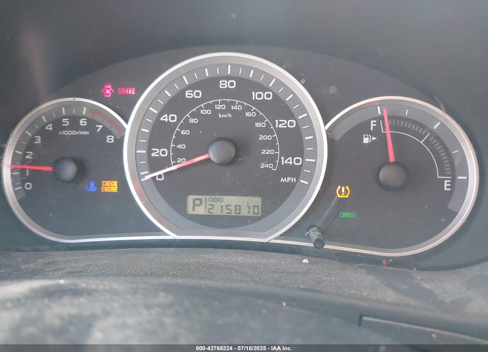 2008 SUBARU IMPREZA VIN: JF1GE61618H514044