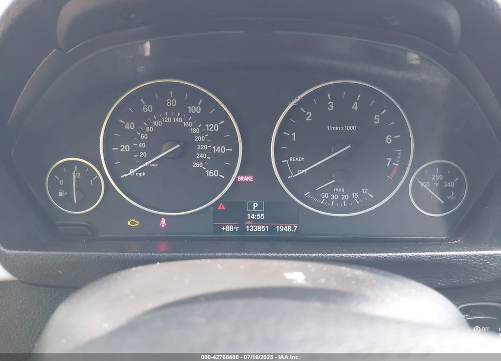 2013 BMW 3 SERIES VIN: WBA3B5G53DNS05713