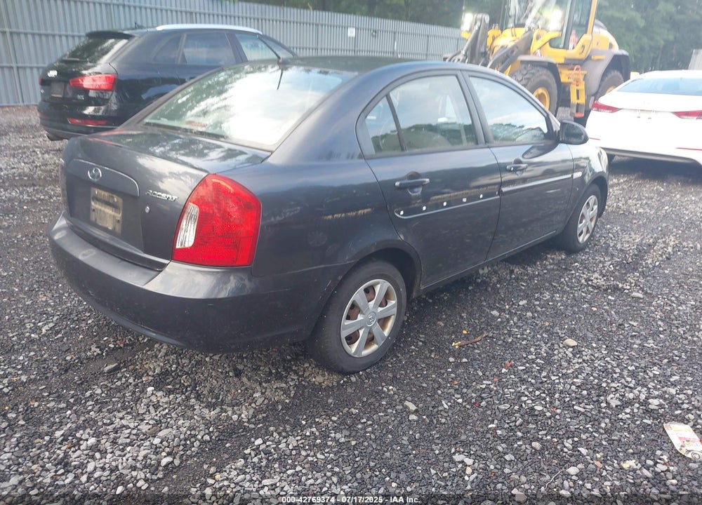 2007 HYUNDAI ACCENT GLS VIN: KMHCN46C77U096053