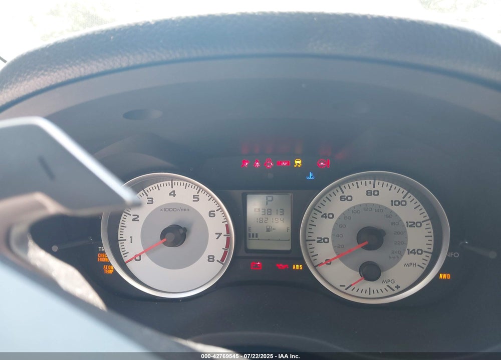 2012 SUBARU IMPREZA VIN: JF1GPAL6XCH205904