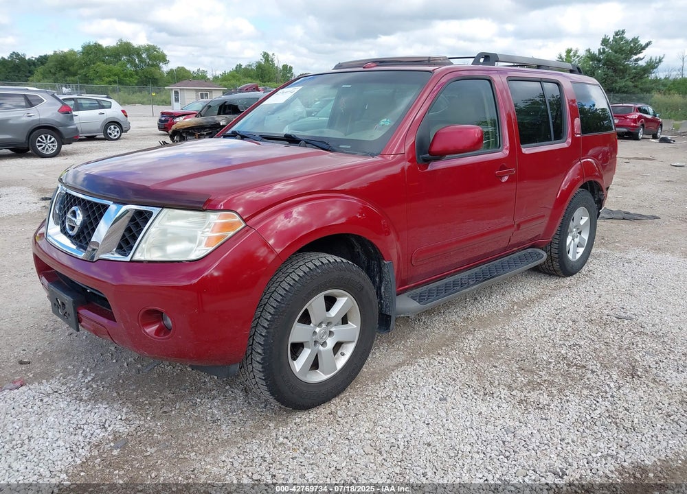 2008 NISSAN PATHFINDER VIN: 5N1AR18B18C607990