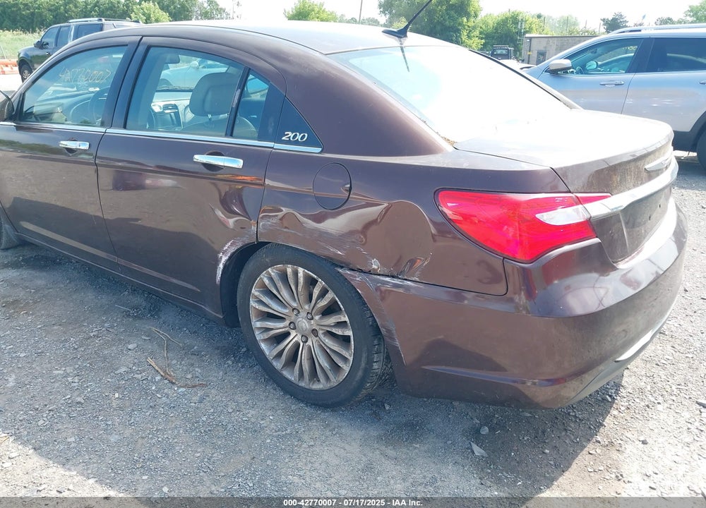 2012 CHRYSLER 200 LIMITED VIN: 1C3CCBCB6CN233776