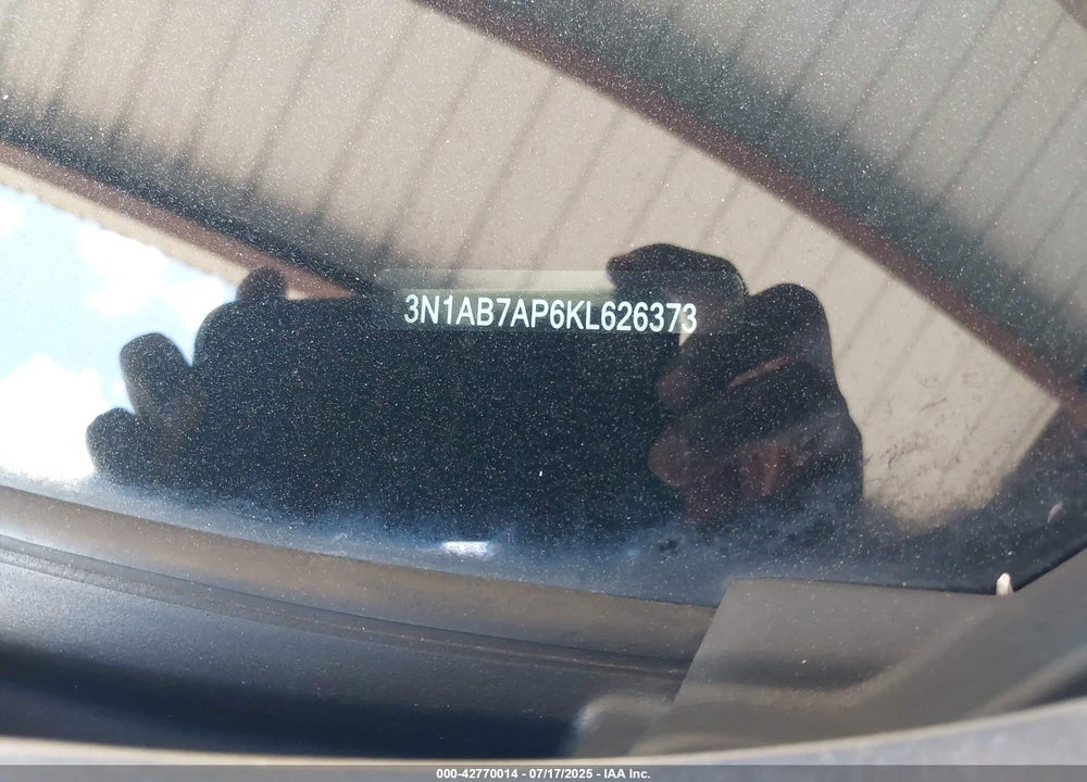 2019 NISSAN SENTRA VIN: 3N1AB7AP6KL626373
