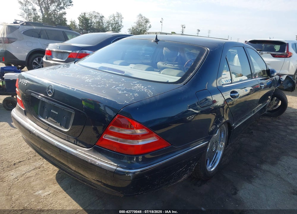 2001 MERCEDES-BENZ S 500 VIN: WDBNG75J51A164415