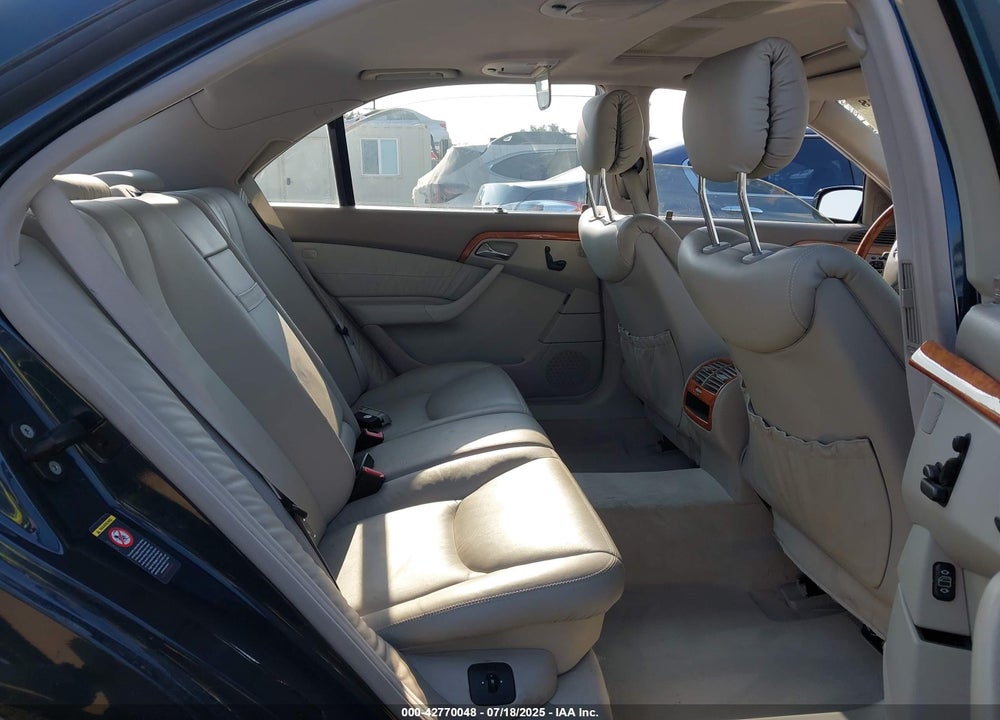 2001 MERCEDES-BENZ S 500 VIN: WDBNG75J51A164415