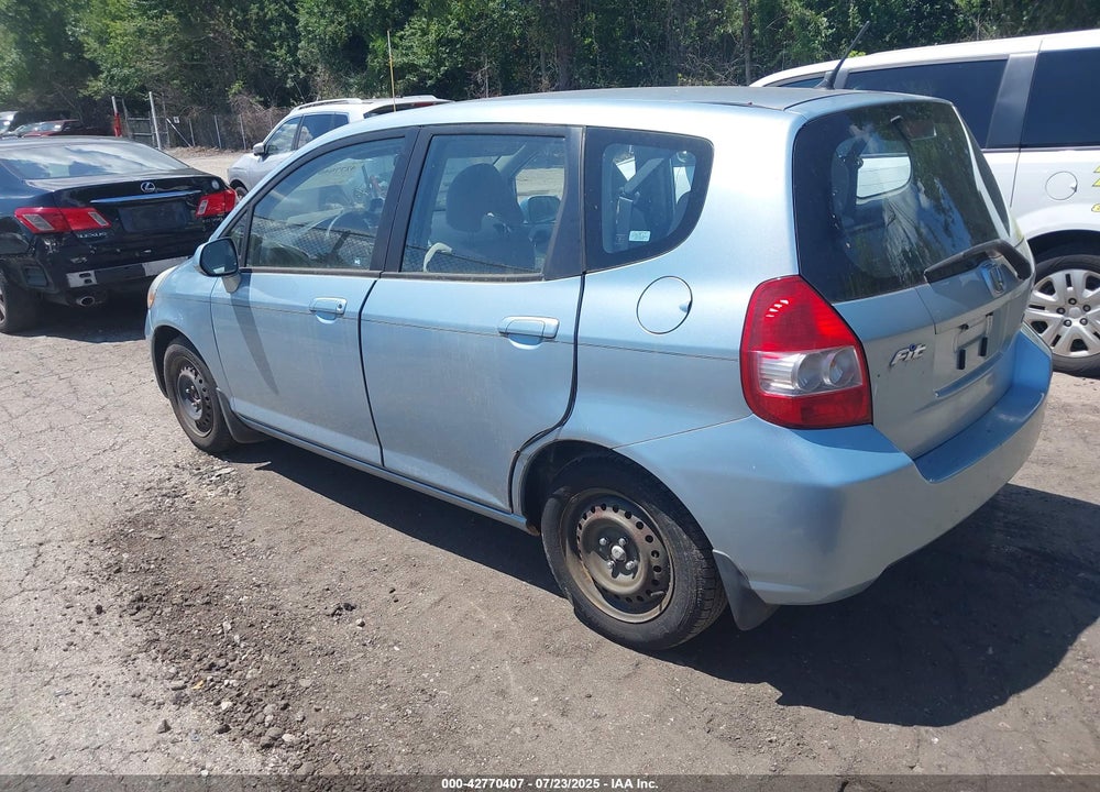 2007 HONDA FIT VIN: JHMGD38487S058706