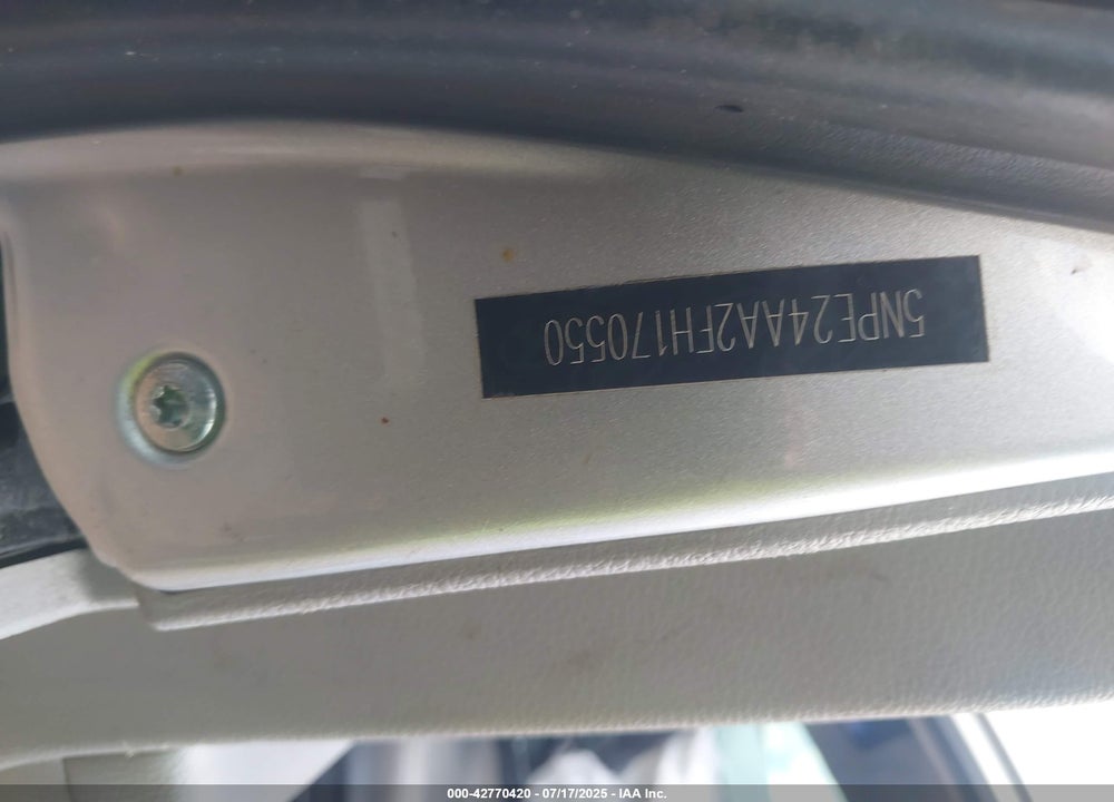 2015 HYUNDAI SONATA VIN: 5NPE24AA2FH170550