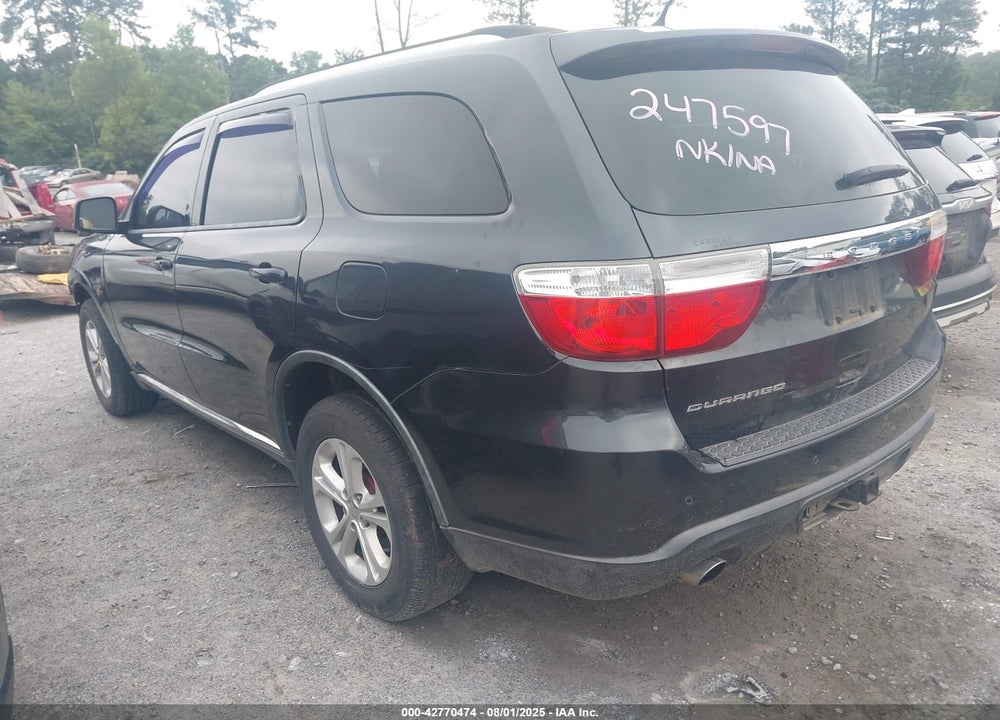 2012 DODGE DURANGO VIN: 1C4SDHDT7CC247597