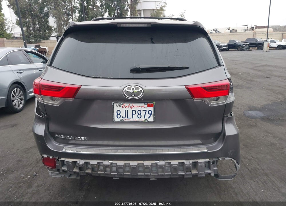 2019 TOYOTA HIGHLANDER VIN: 5TDZZRFH6KS316341