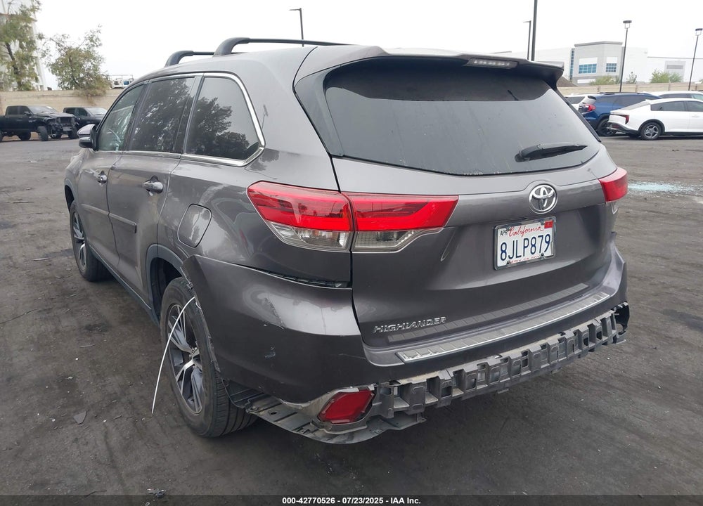 2019 TOYOTA HIGHLANDER VIN: 5TDZZRFH6KS316341