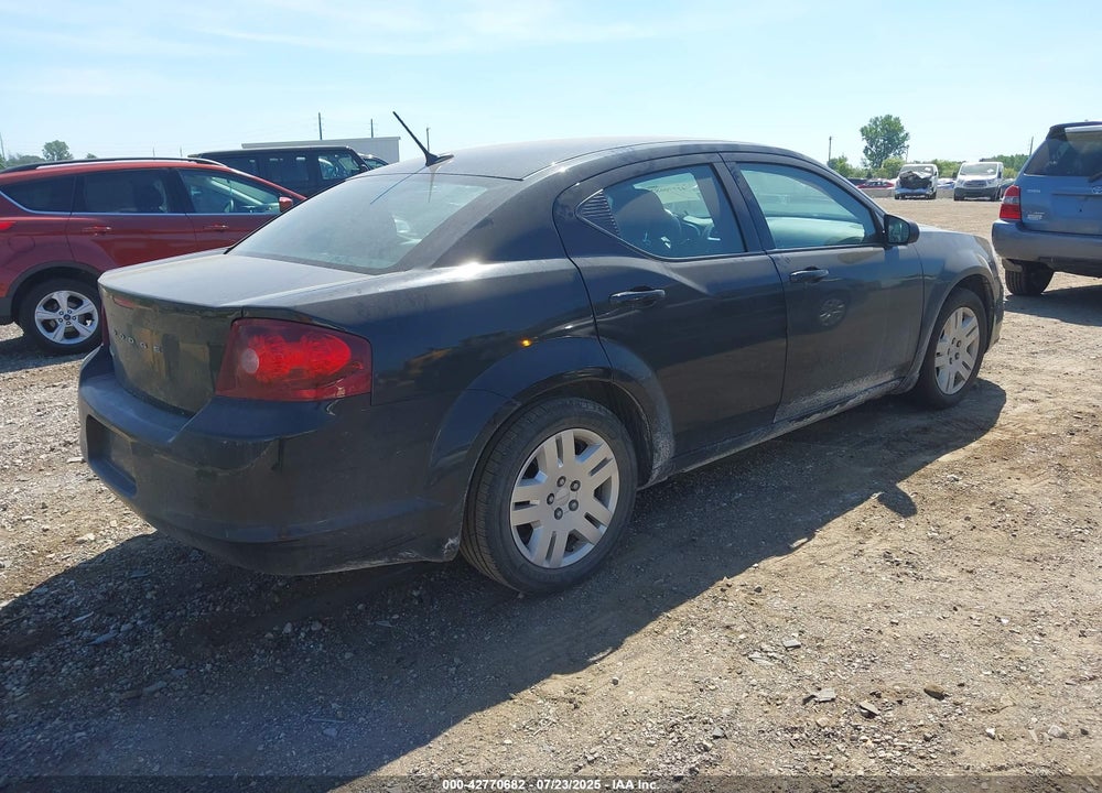 2012 DODGE AVENGER VIN: 1C3CDZAB9CN275187