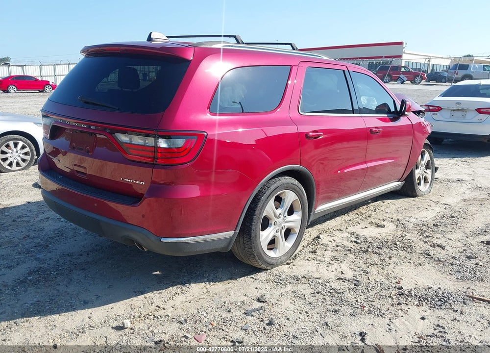 2015 DODGE DURANGO VIN: 1C4RDHDG5FC809955