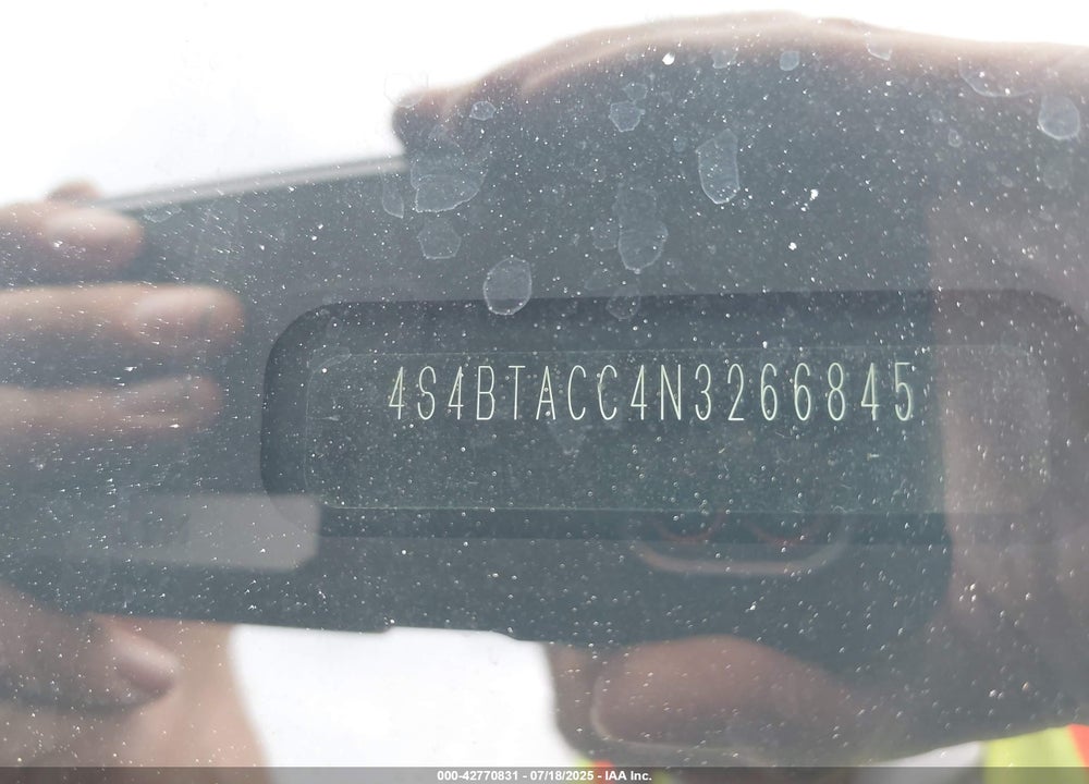 2022 SUBARU OUTBACK VIN: 4S4BTACC4N3266845