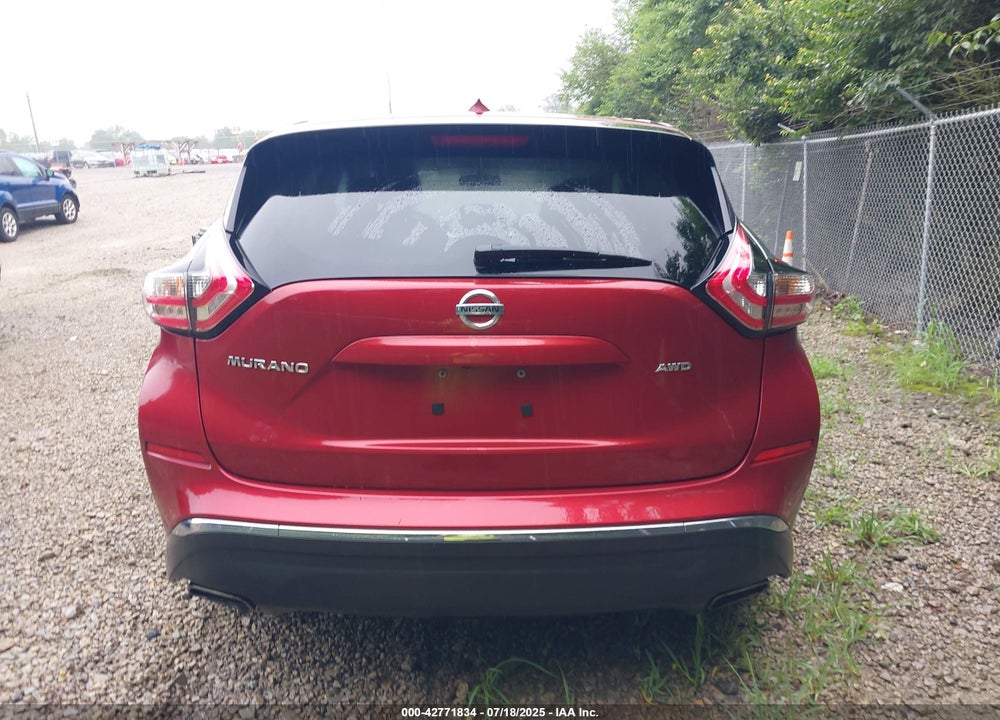 2016 NISSAN MURANO VIN: 5N1AZ2MH5GN113358