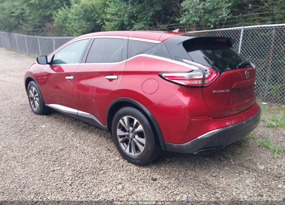 2016 NISSAN MURANO VIN: 5N1AZ2MH5GN113358
