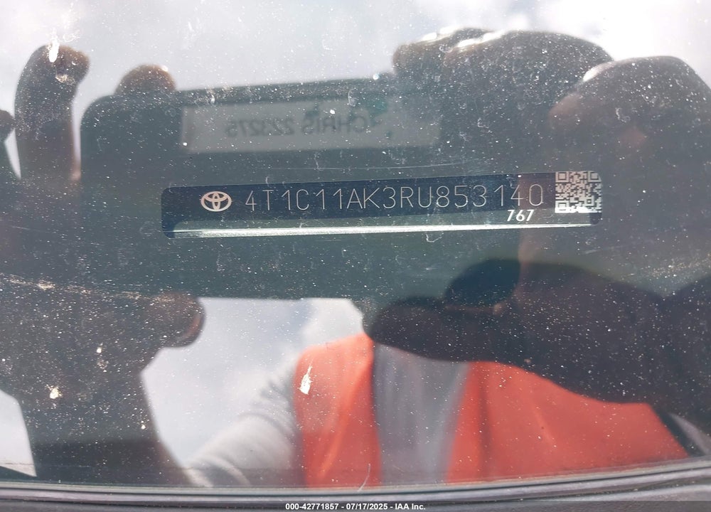 2024 TOYOTA CAMRY LE VIN: 4T1C11AK3RU853140