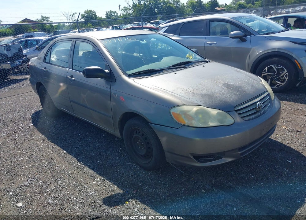 2003 TOYOTA COROLLA CE VIN: 2T1BR32E13C020289