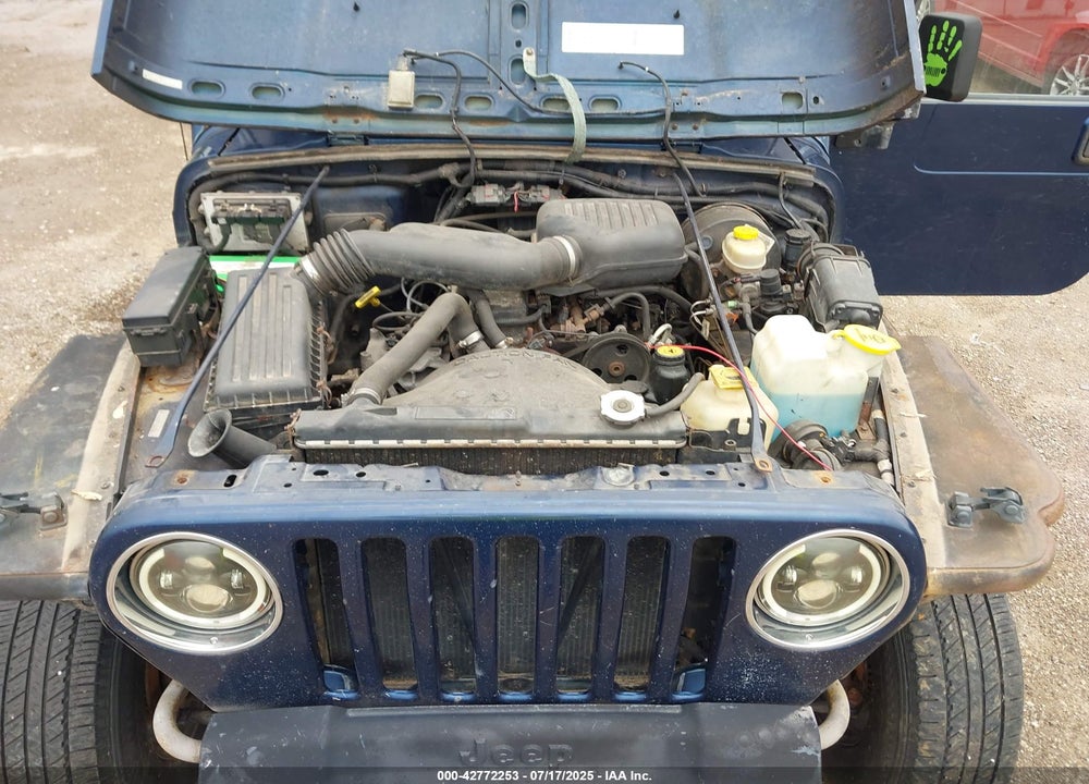 2000 JEEP WRANGLER SE VIN: 1J4FA29P4YP740134