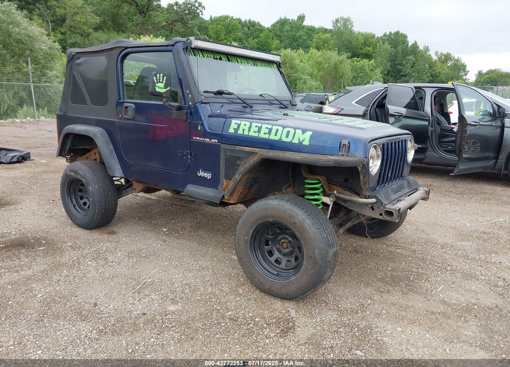 2000 JEEP WRANGLER SE VIN: 1J4FA29P4YP740134
