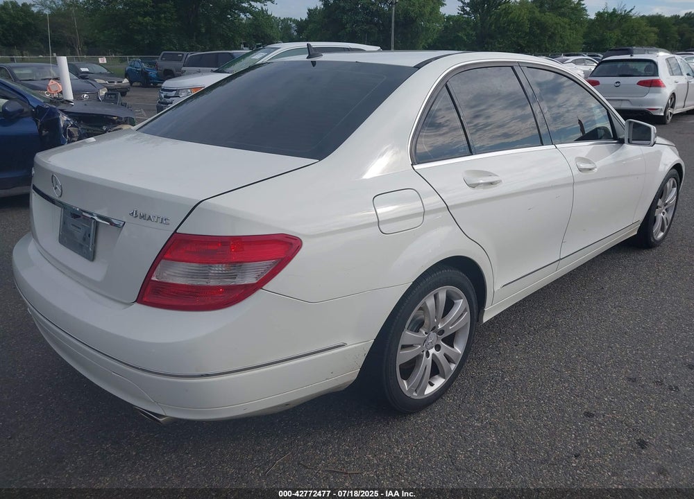 2011 MERCEDES-BENZ C CLASS VIN: WDDGF8BB6BR165937